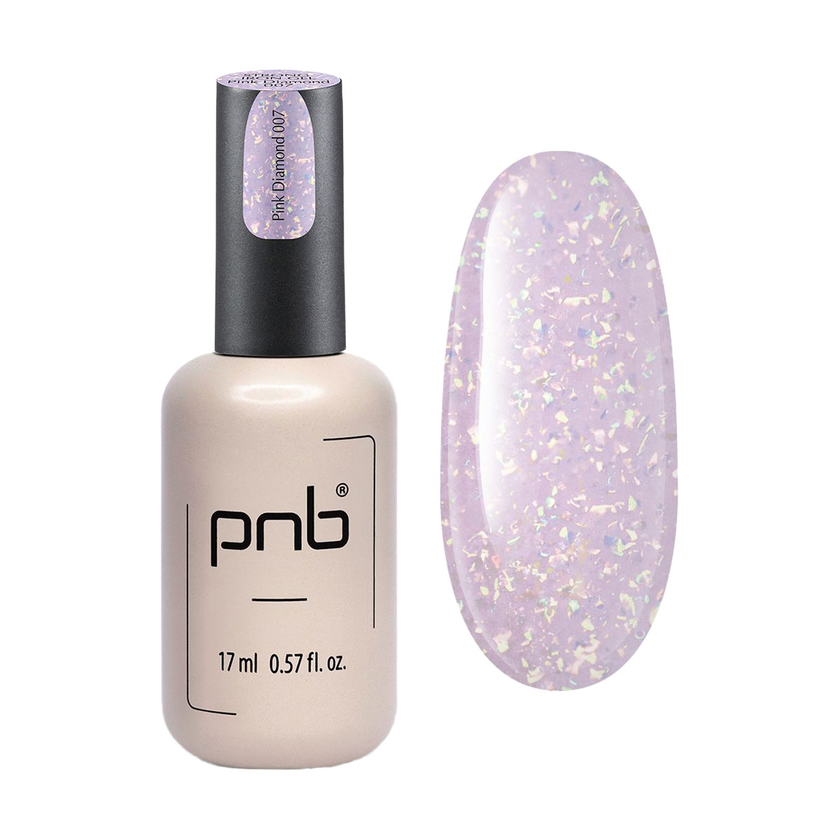 Гель для моделювання нігтів PNB Strong Iron Gel 007 Pink Diamond, 17 мл